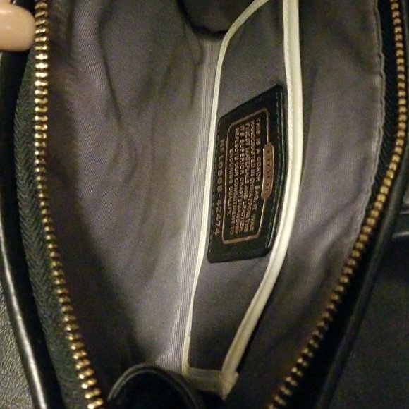 COACH NATURAL STRAW & BLACK LEATHER WRISTLE - Picture 5 of 5